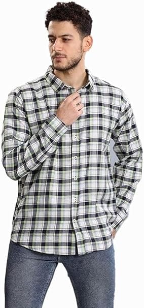 قميص كاروة رجالي اخضر من ازياء